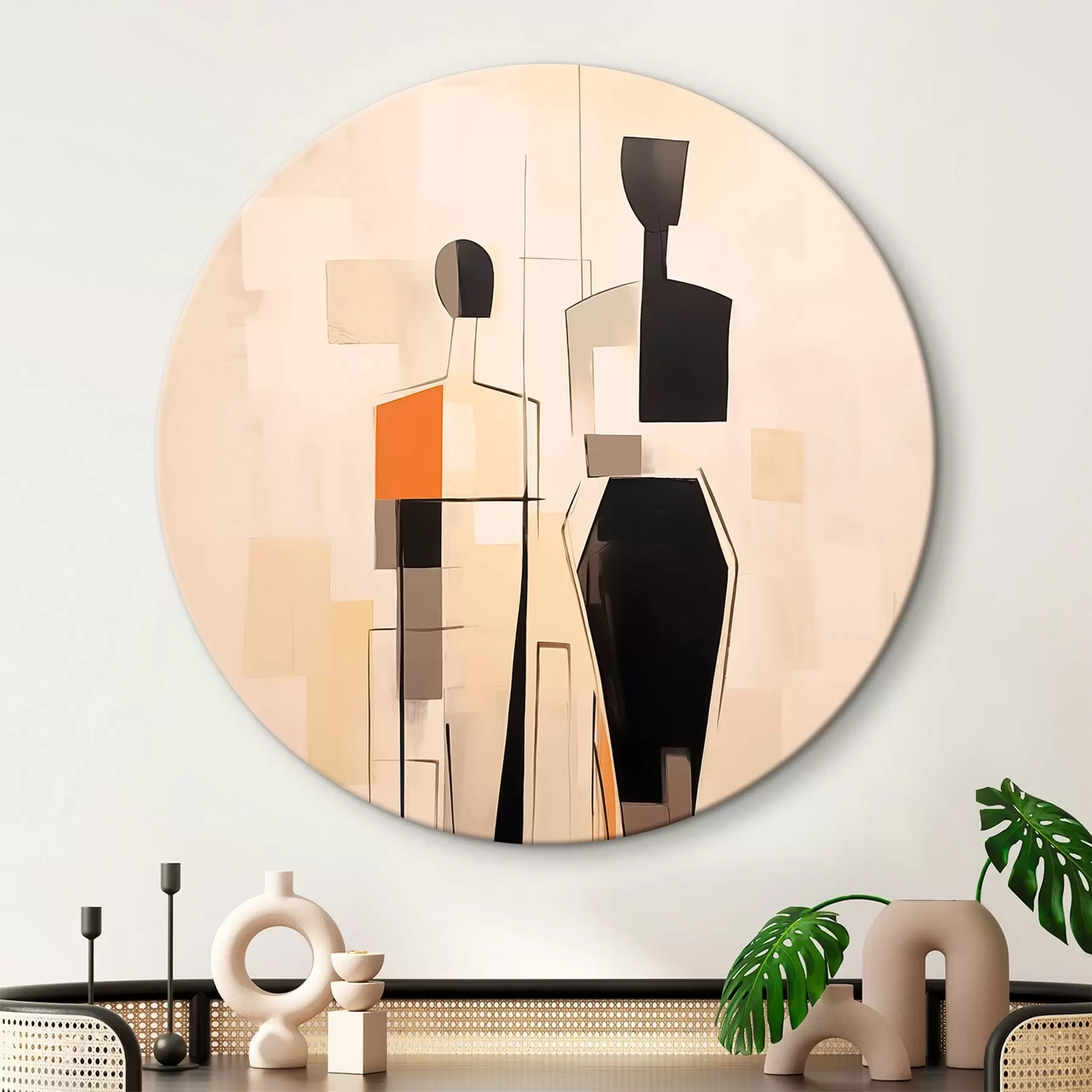 Wandbilder Abstrakte Silhouetten r45124