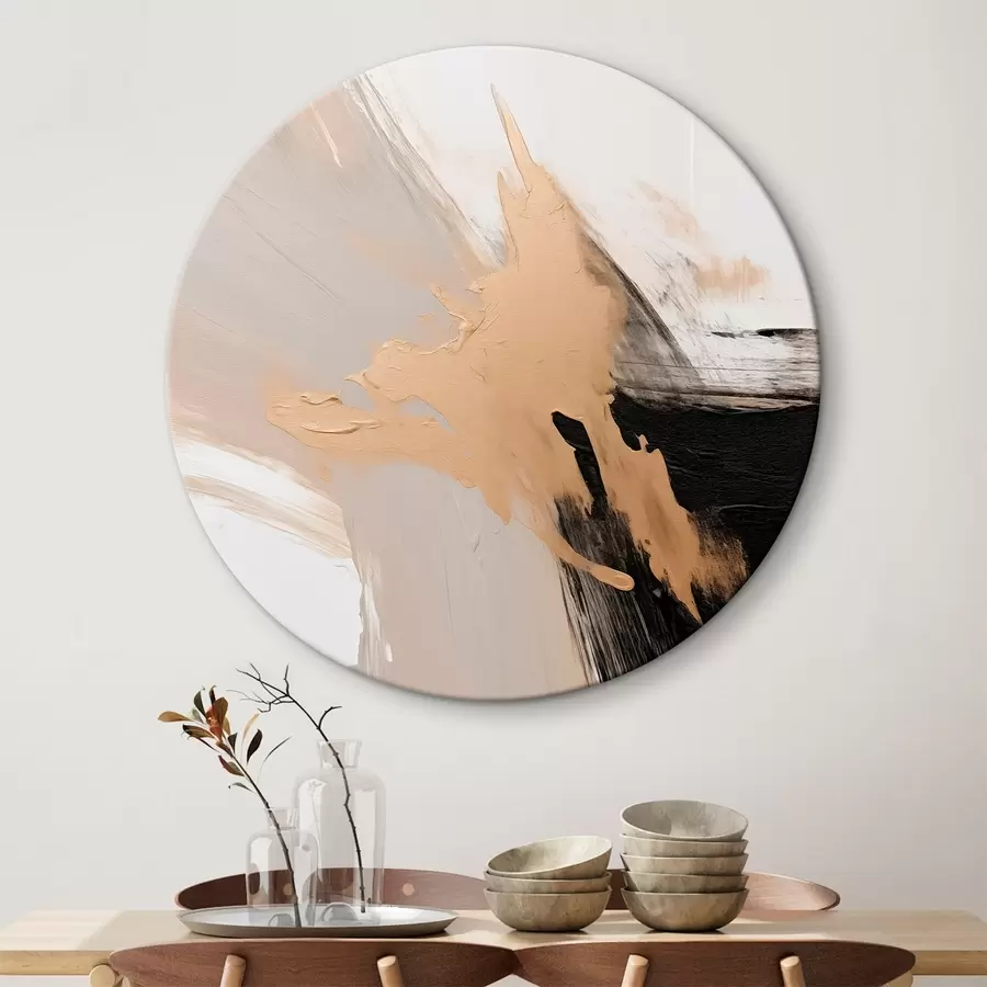 Wandbilder Dynamische Abstraktion Nachahmung von Pinselstrichen r45126