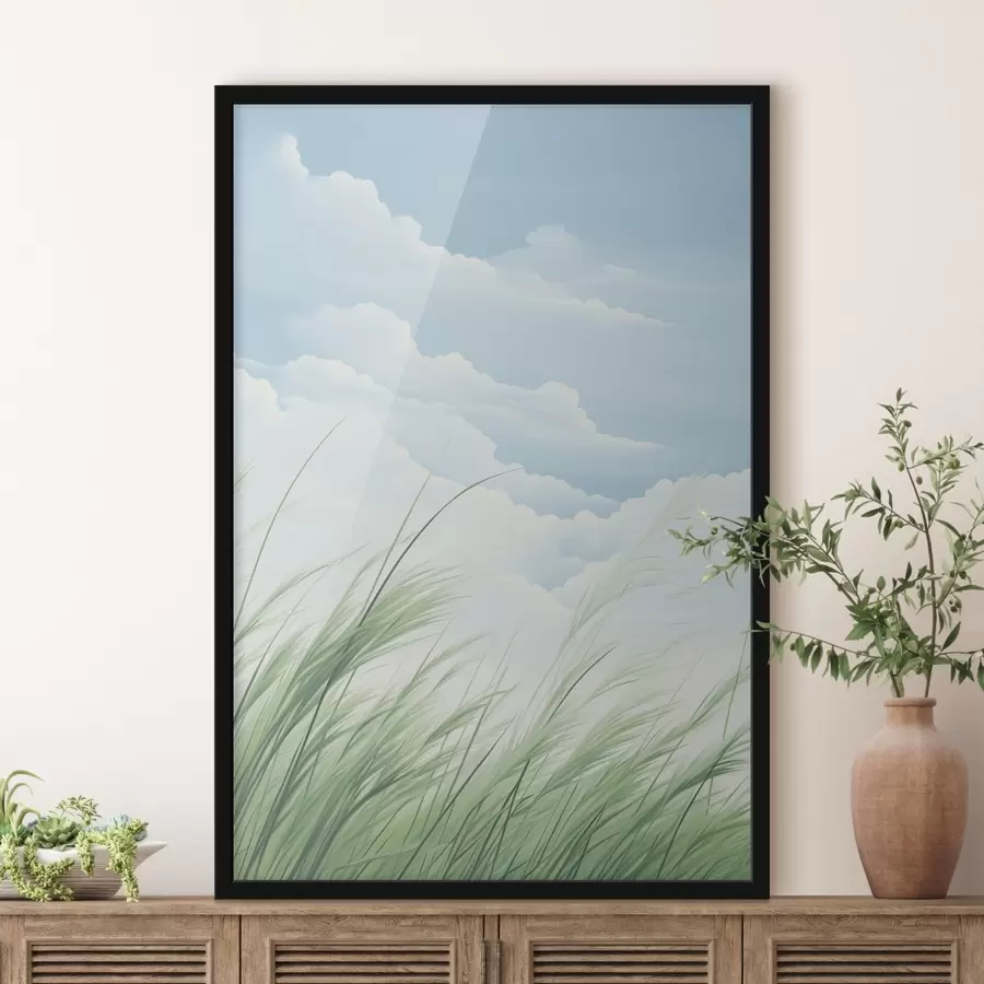 Fototapete Gras gegen den Himmel f45114