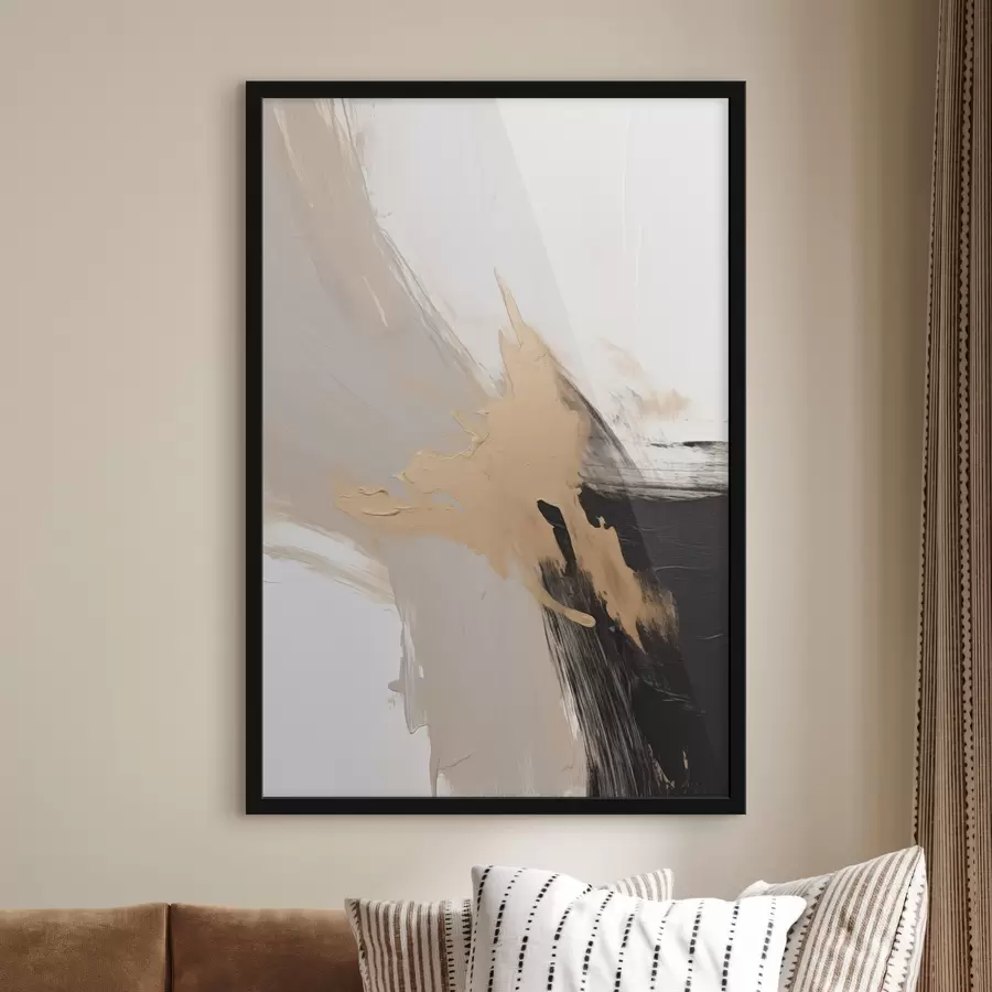 Fototapete Dynamische Abstraktion Nachahmung von Pinselstrichen f45126