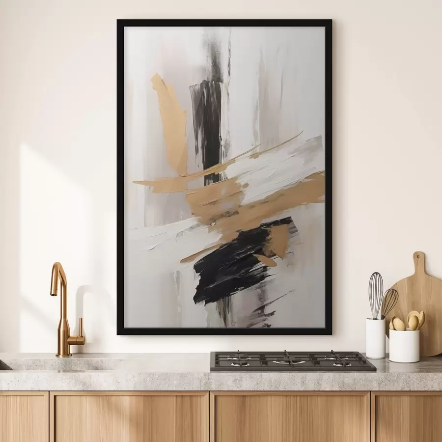 Fototapete Moderne Abstraktion Nachahmung von Pinselstrichen f45127