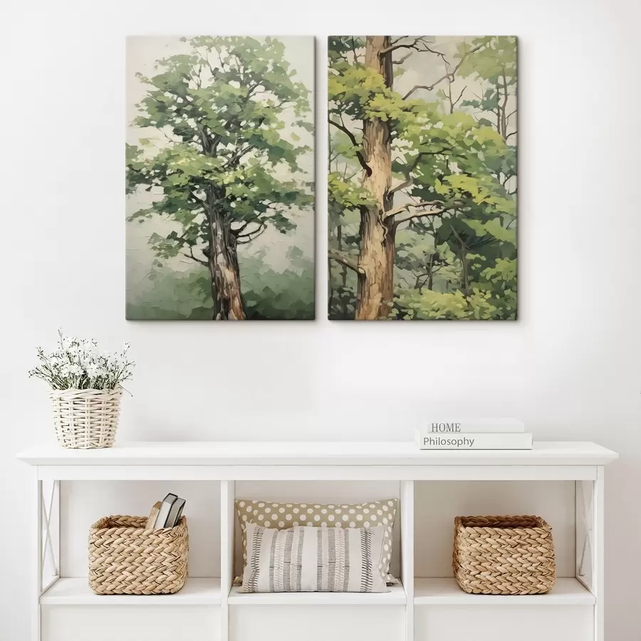 Wandbilder Holzimitation Malerei m00503