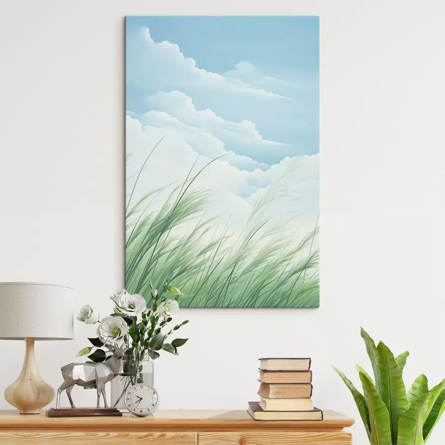 Wandbilder Gras gegen den Himmel s45114