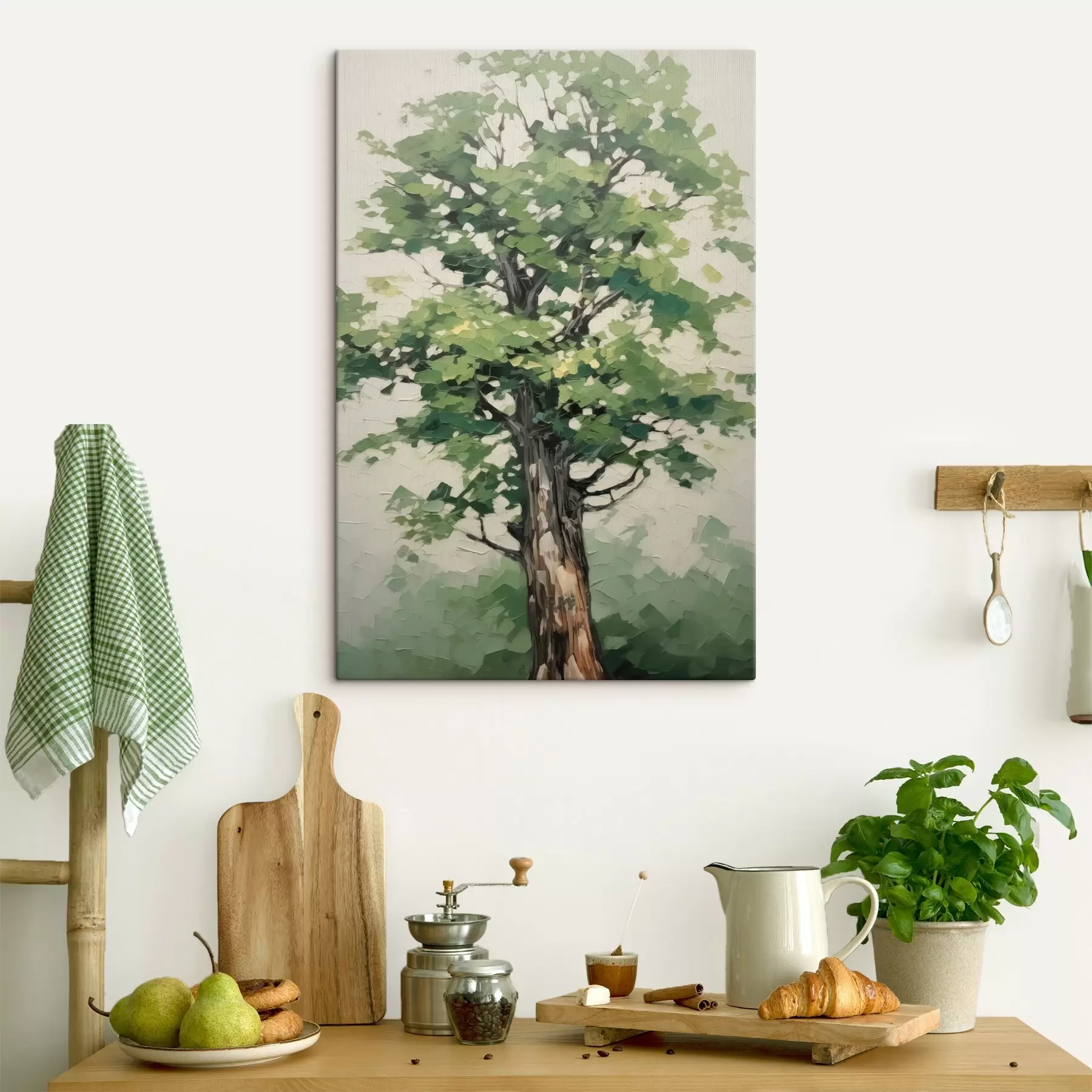 Wandbilder Holzimitation Malerei s45116