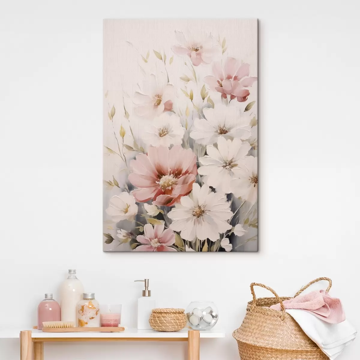 Wandbilder Zarte Blumen Nachahmung Malerei s45119