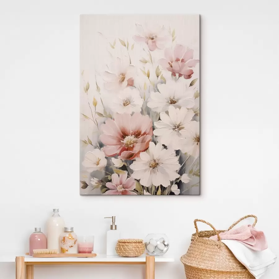 Wandbilder Zarte Blumen Nachahmung Malerei s45119