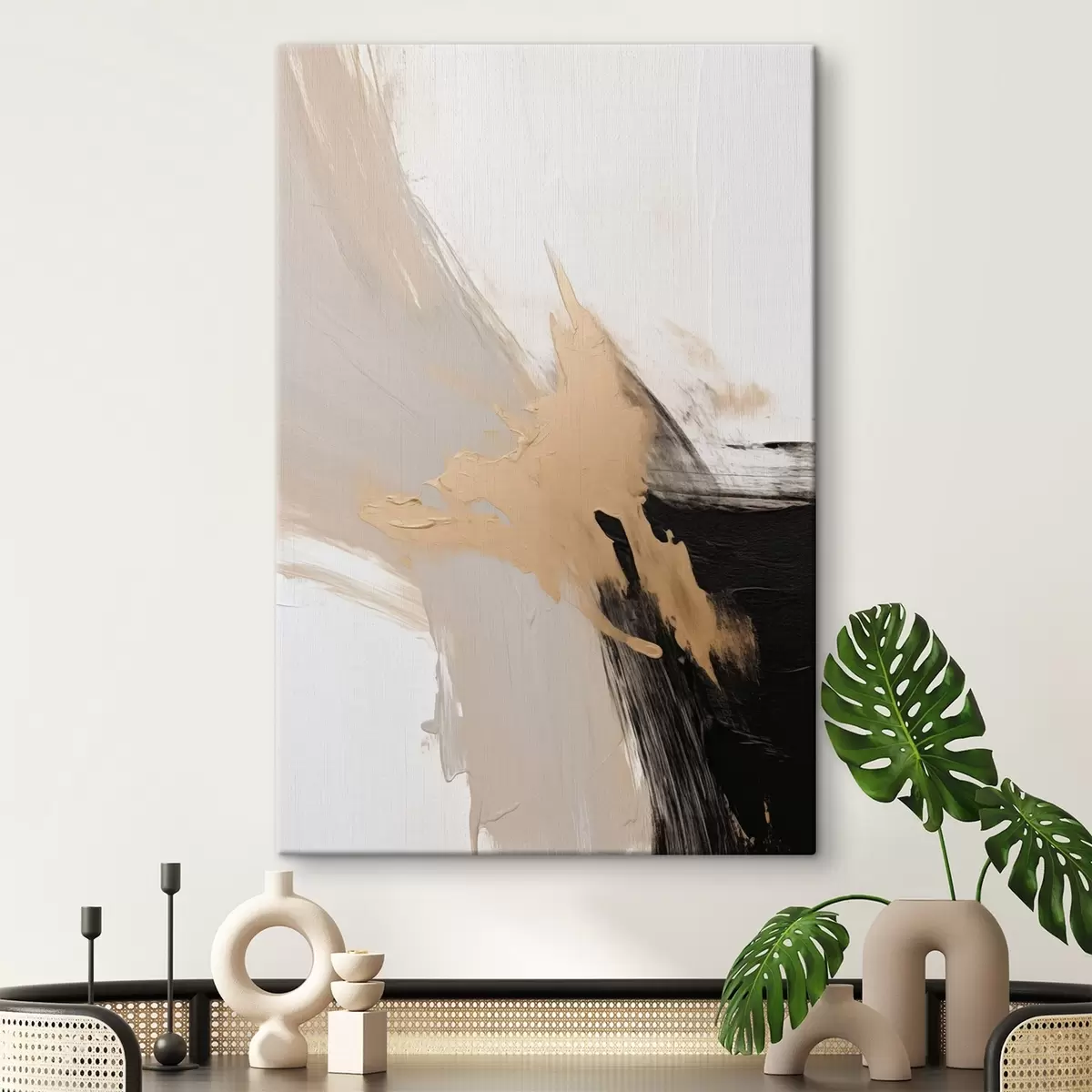 Wandbilder Dynamische Abstraktion Nachahmung von Pinselstrichen s45126