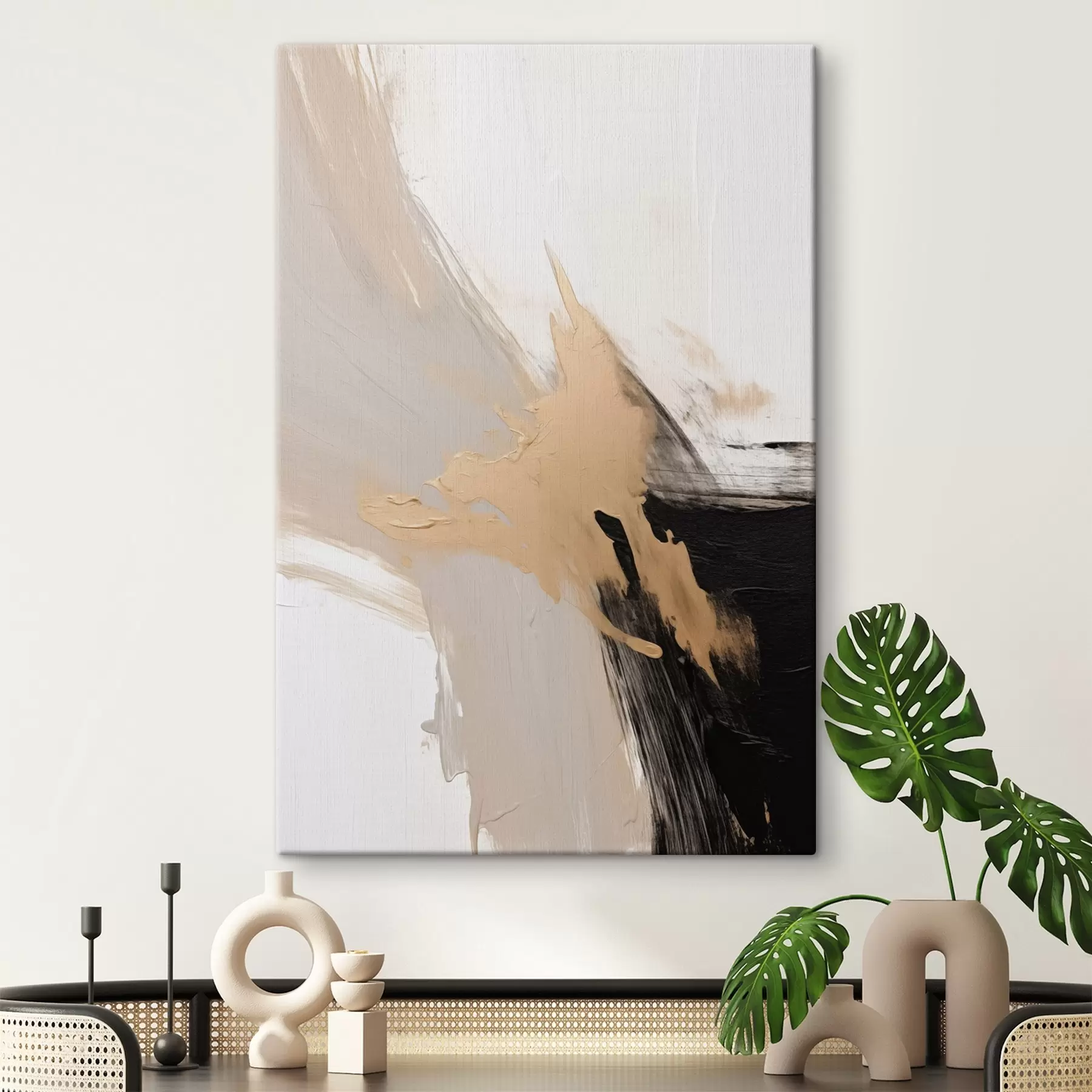 Wandbilder Dynamische Abstraktion Nachahmung von Pinselstrichen s45126