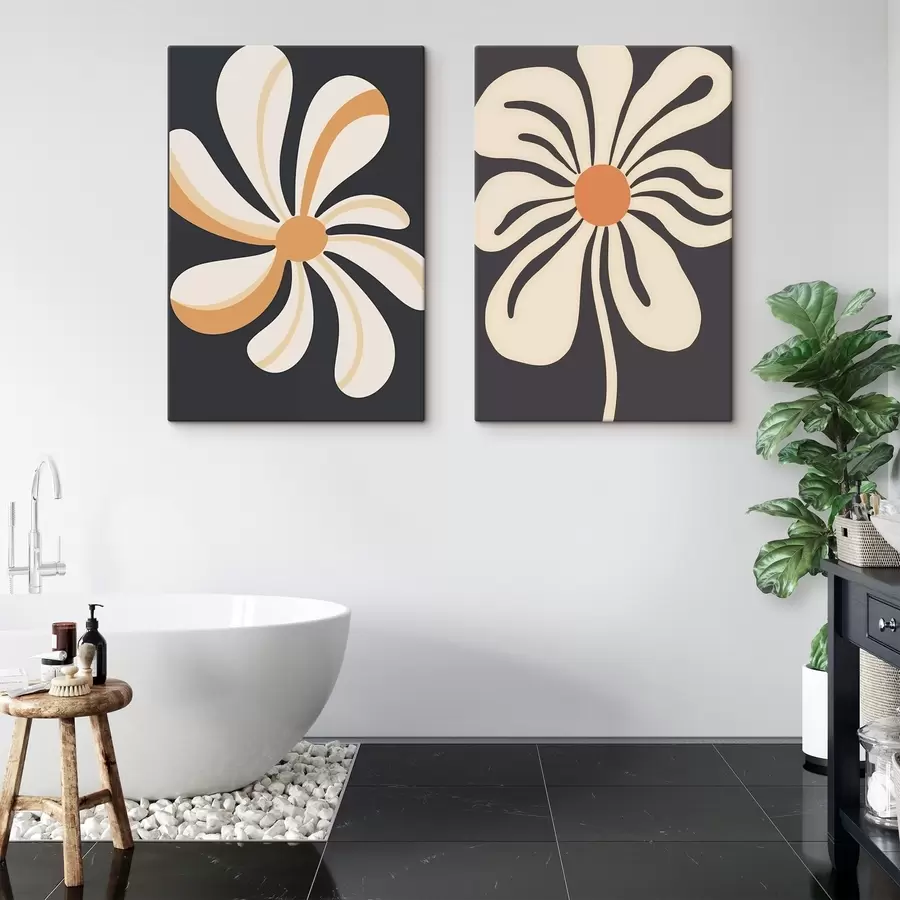 Wandbilder Grafische Blumen m00512