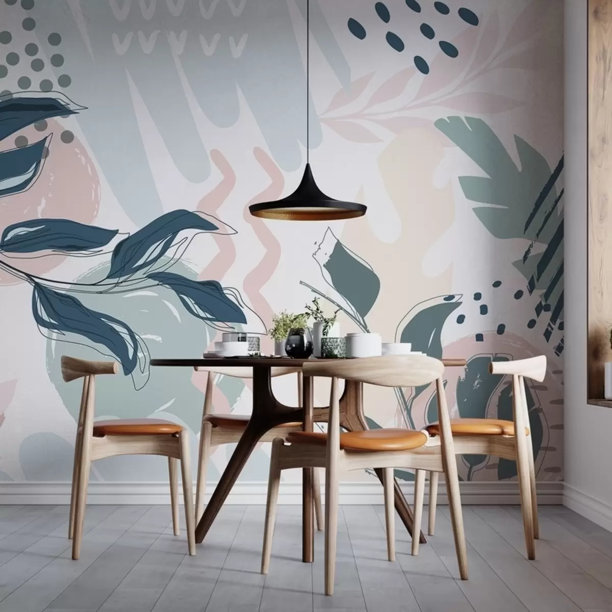 Fototapete Abstrakte Blätter w04281v1