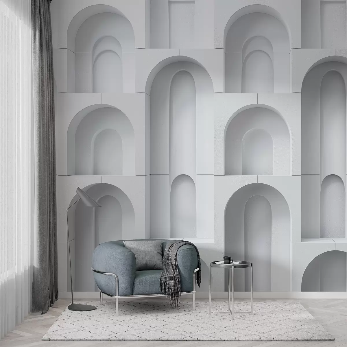 Fototapete volumetrische Bögen w04282