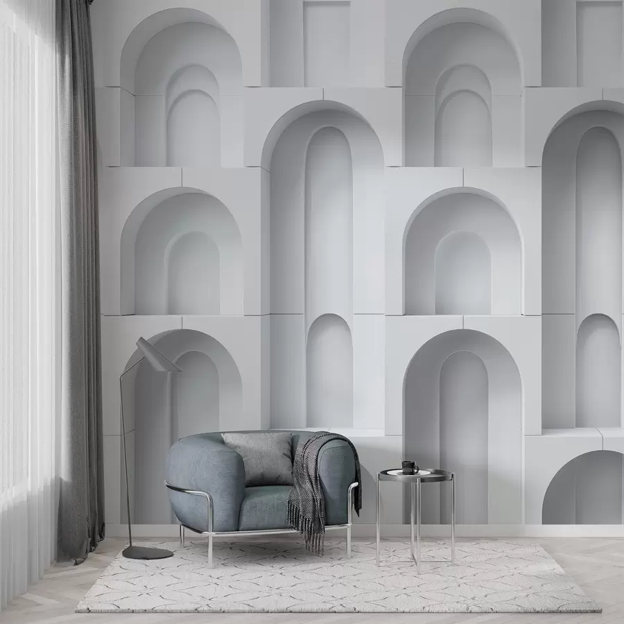 Fototapete volumetrische Bögen w04282