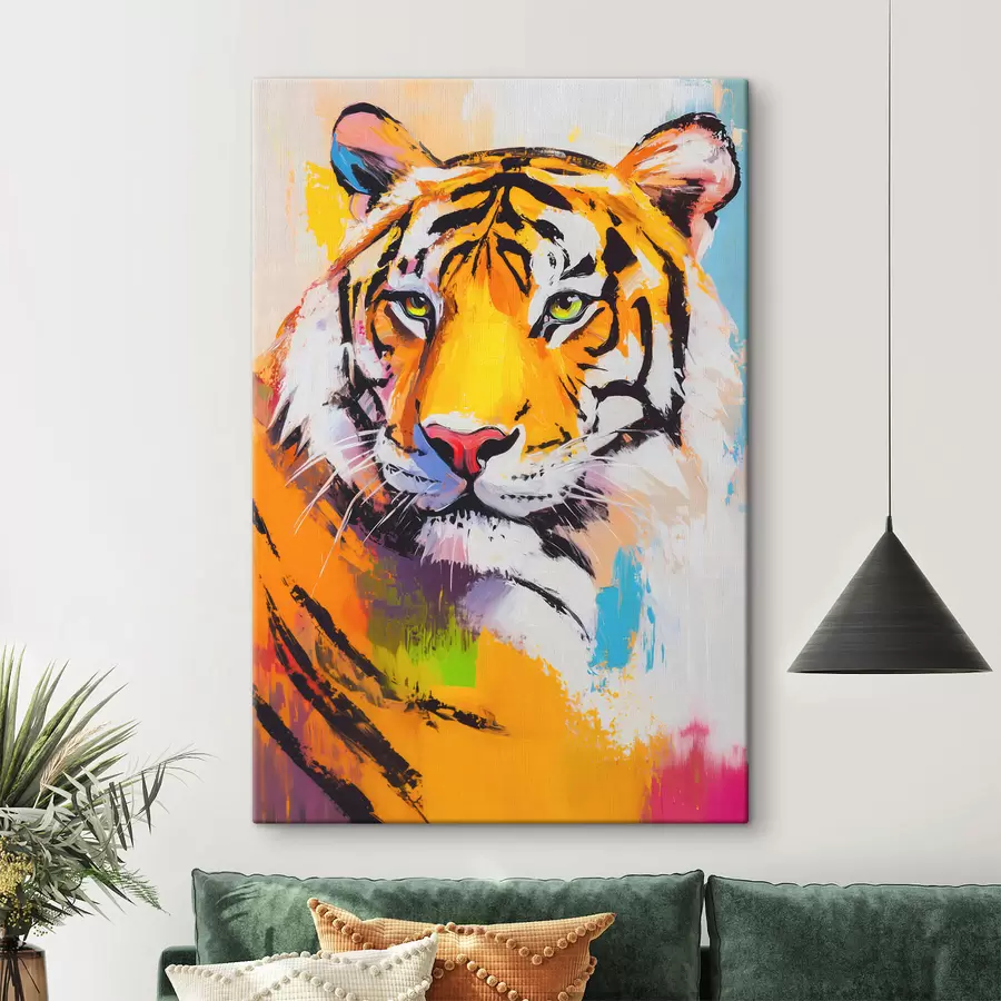 Wandbilder Porträt eines Tigers s45069