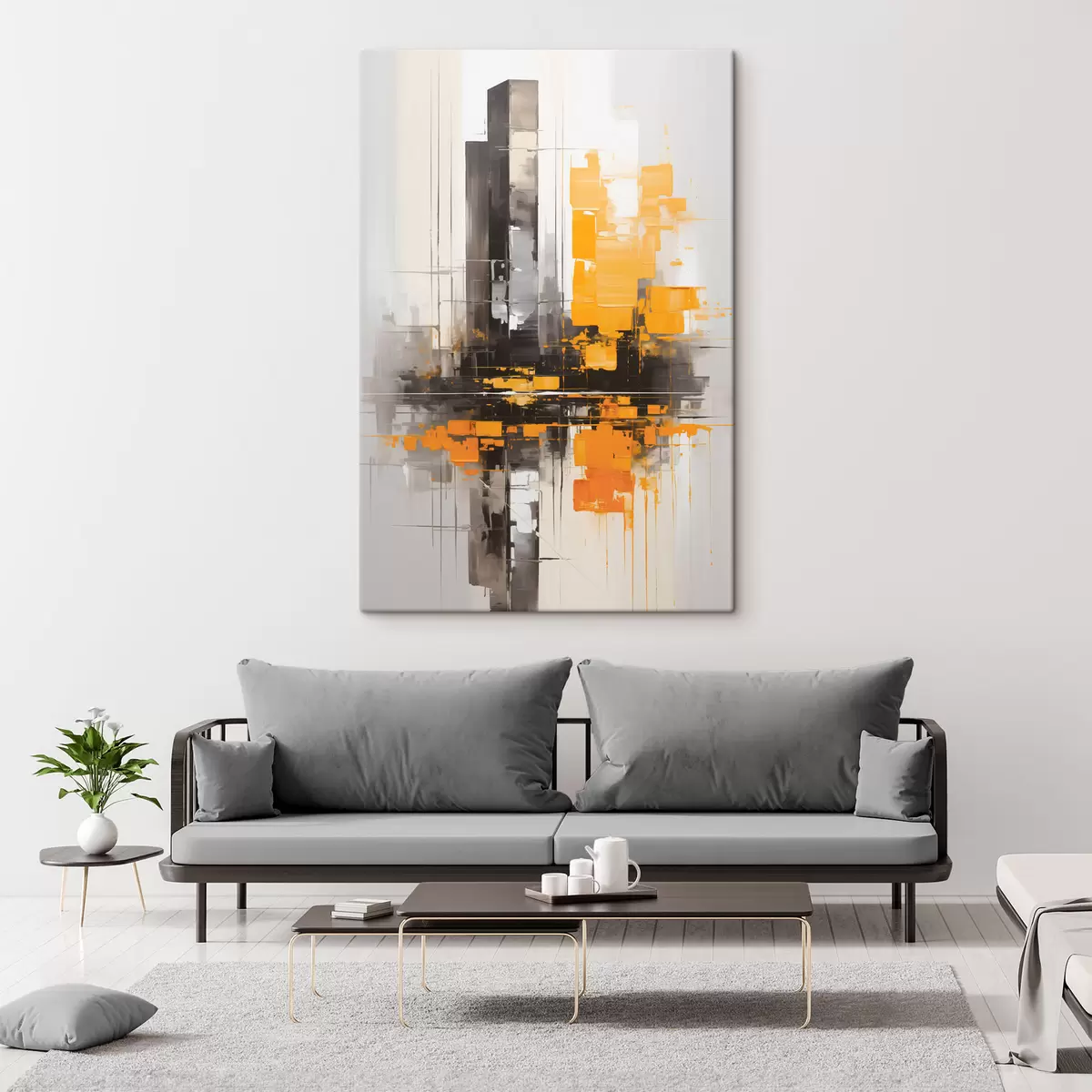 Wandbilder Abstraktion mit Wolkenkratzern s45162