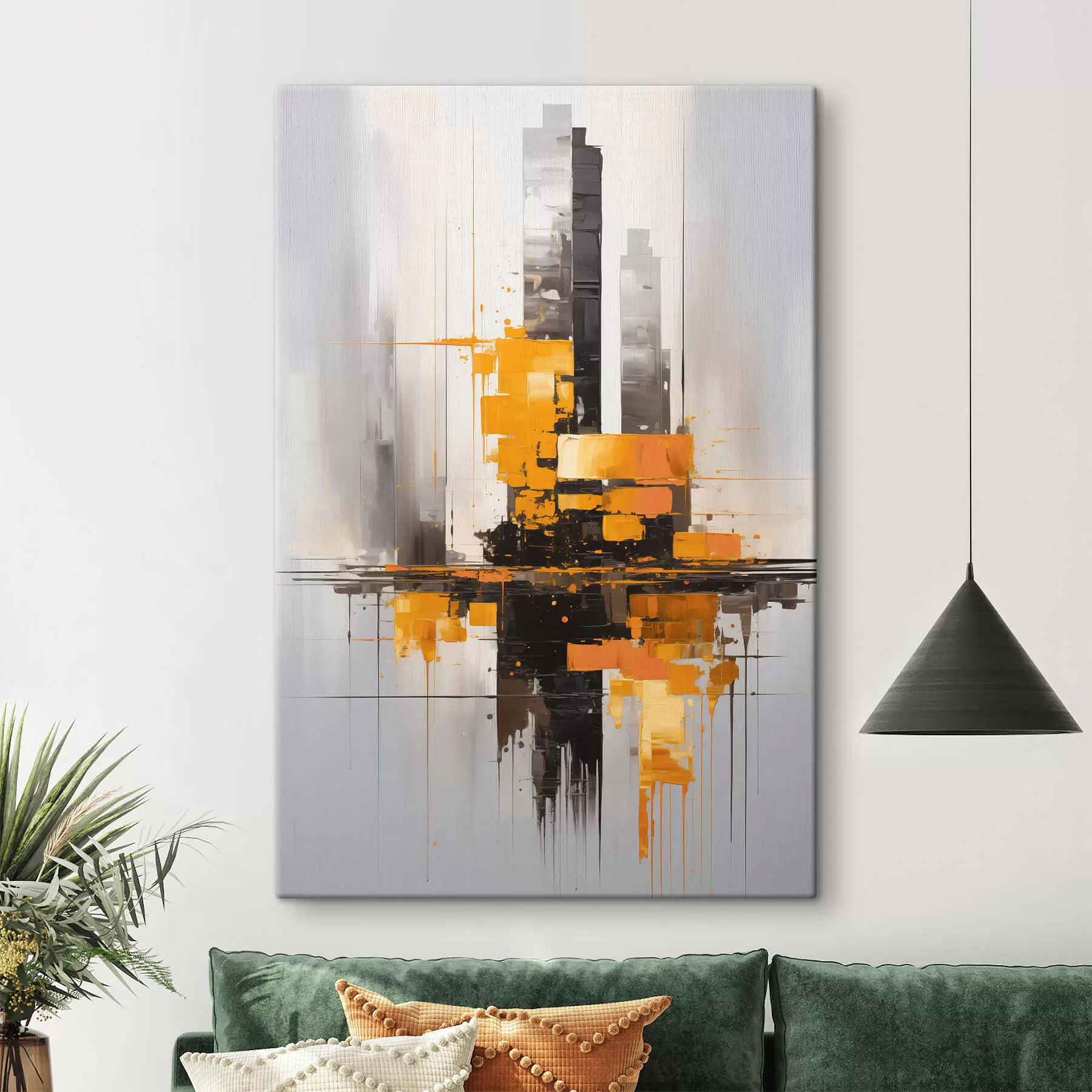 Wandbilder Abstraktion mit Wolkenkratzern s45163
