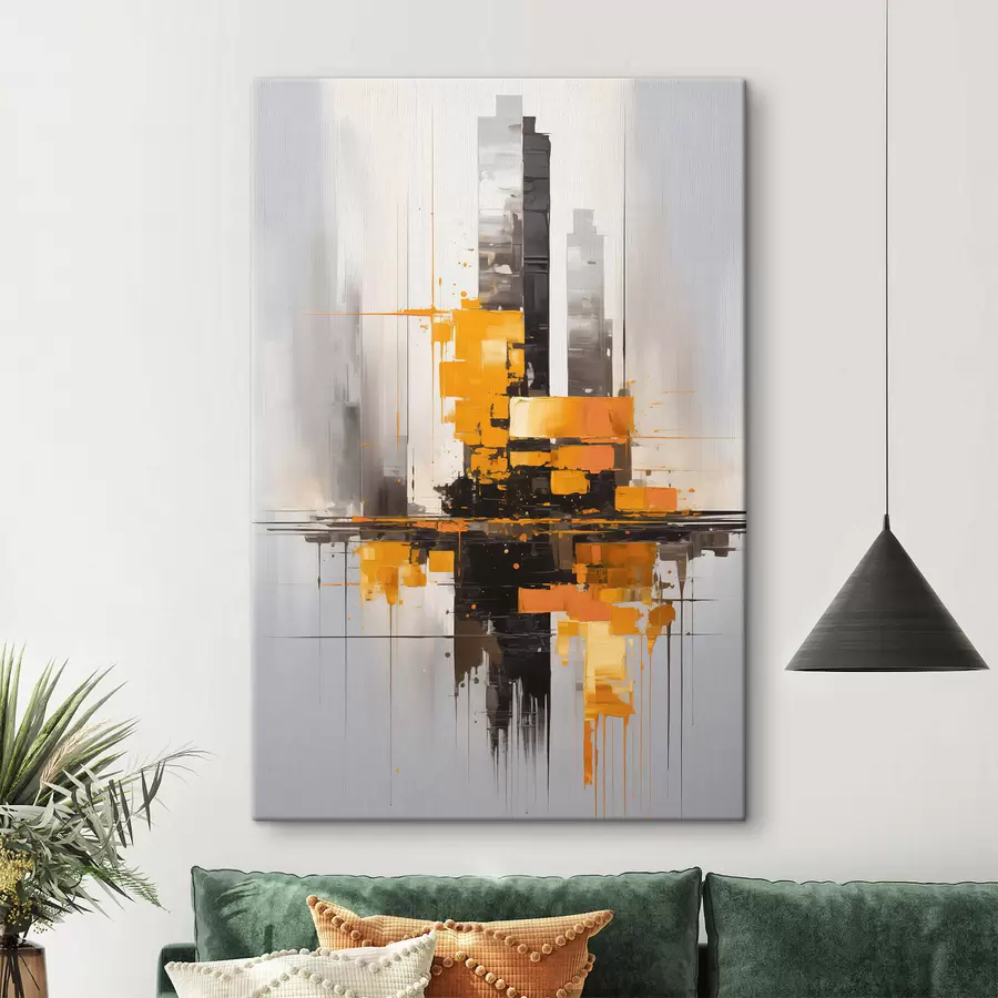 Wandbilder Abstraktion mit Wolkenkratzern s45163