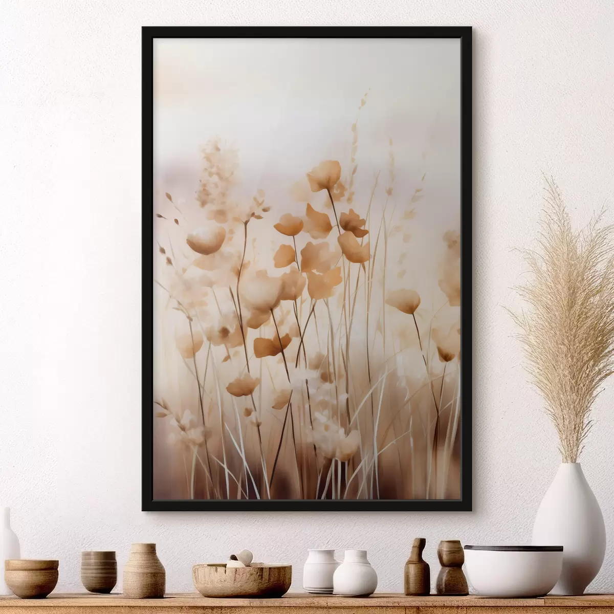 Poster Abstrakte Wildblumen f44413