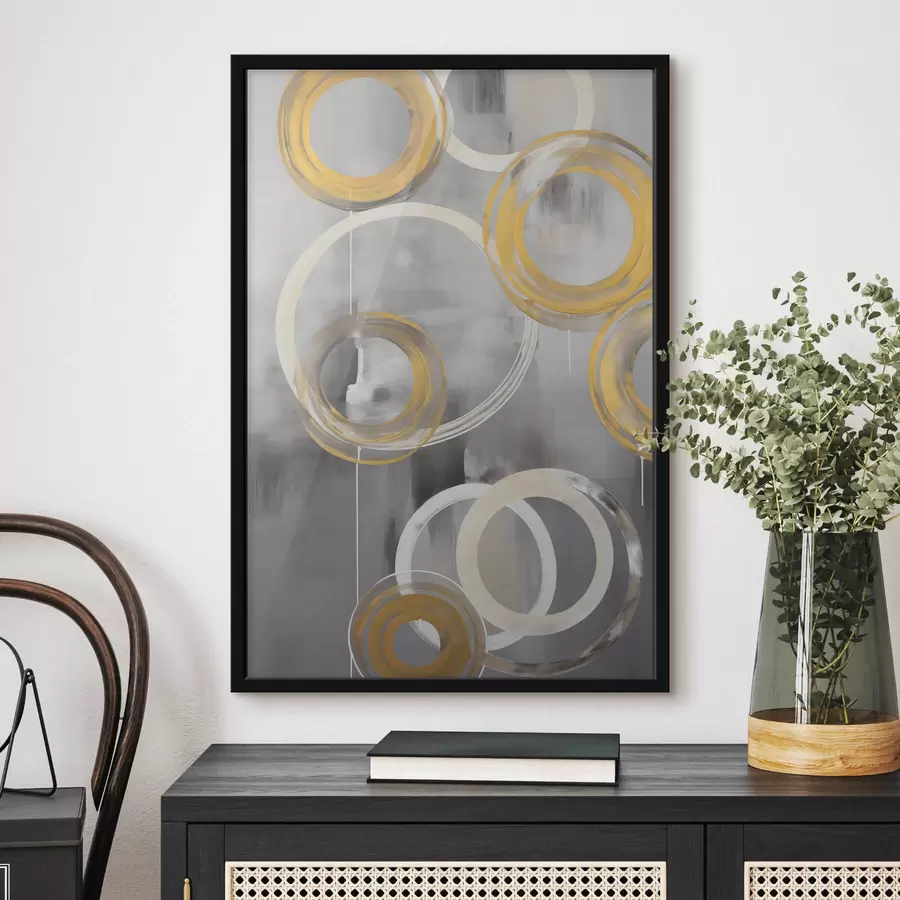 Fototapete Abstraktion mit Kreisen f45132