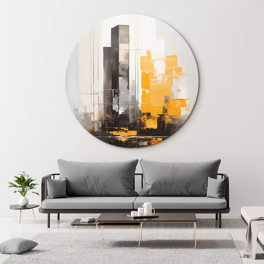 Wandbilder Abstraktion mit Wolkenkratzern r45162