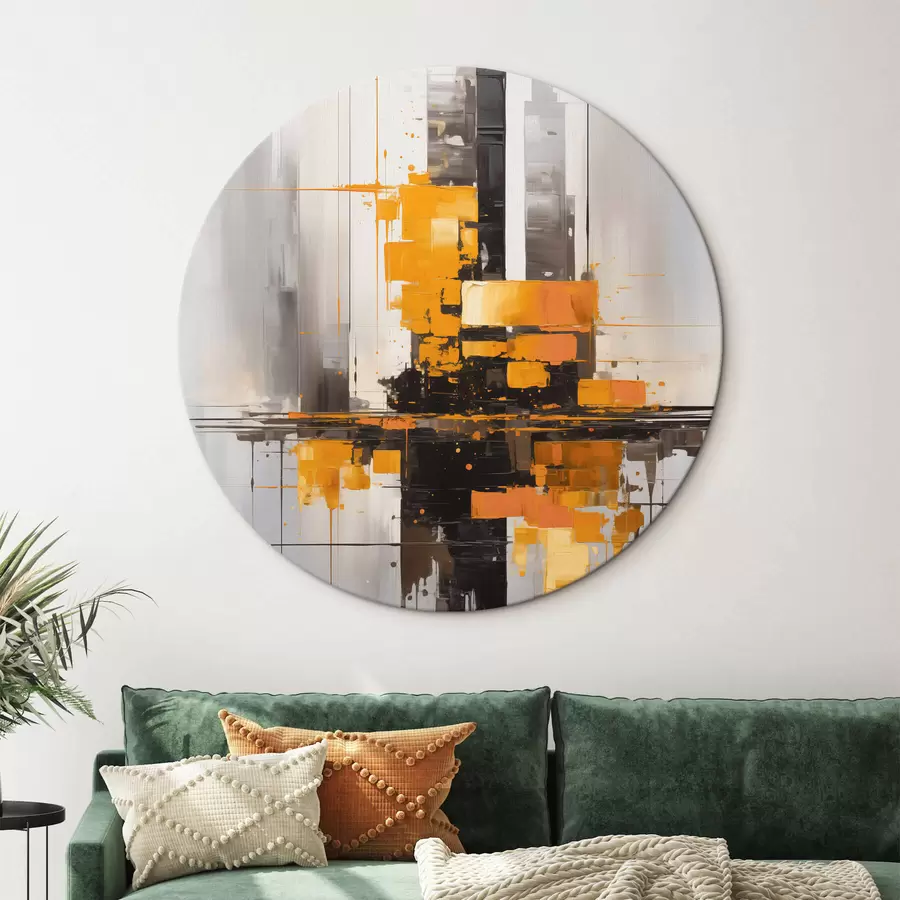 Wandbilder Abstraktion mit Wolkenkratzern r45163