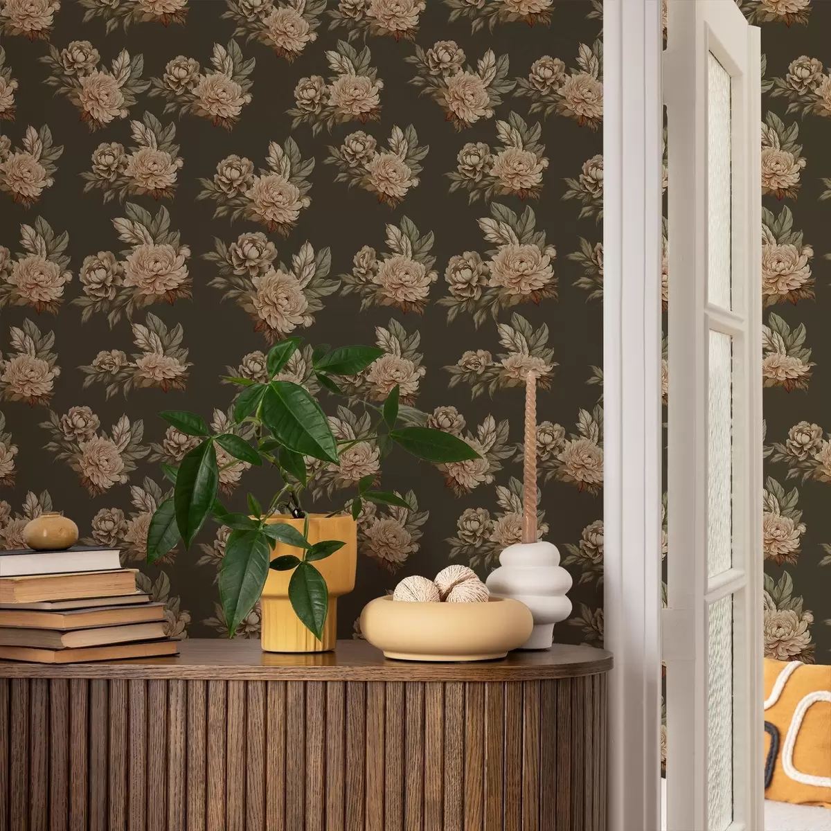 Tapete Retro-Rosen a00419