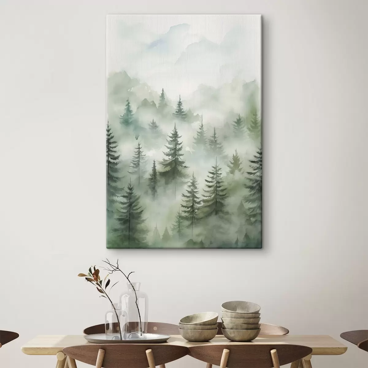 Wandbilder Wald im Nebel s45207