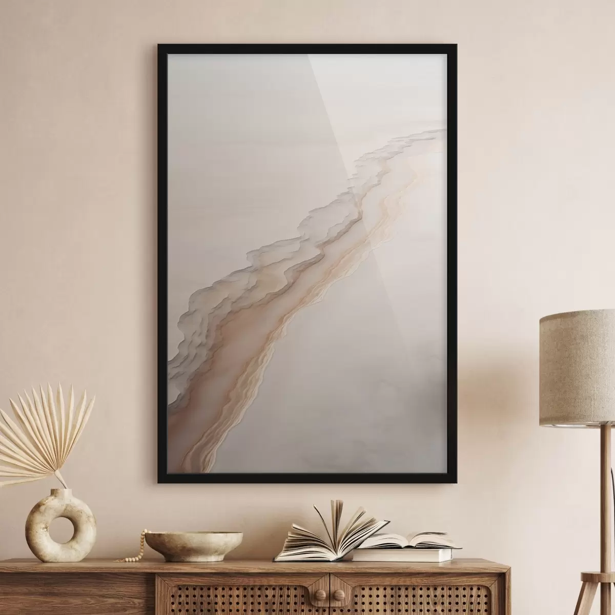 Poster Minimalistische Wüstenlandschaft f45205