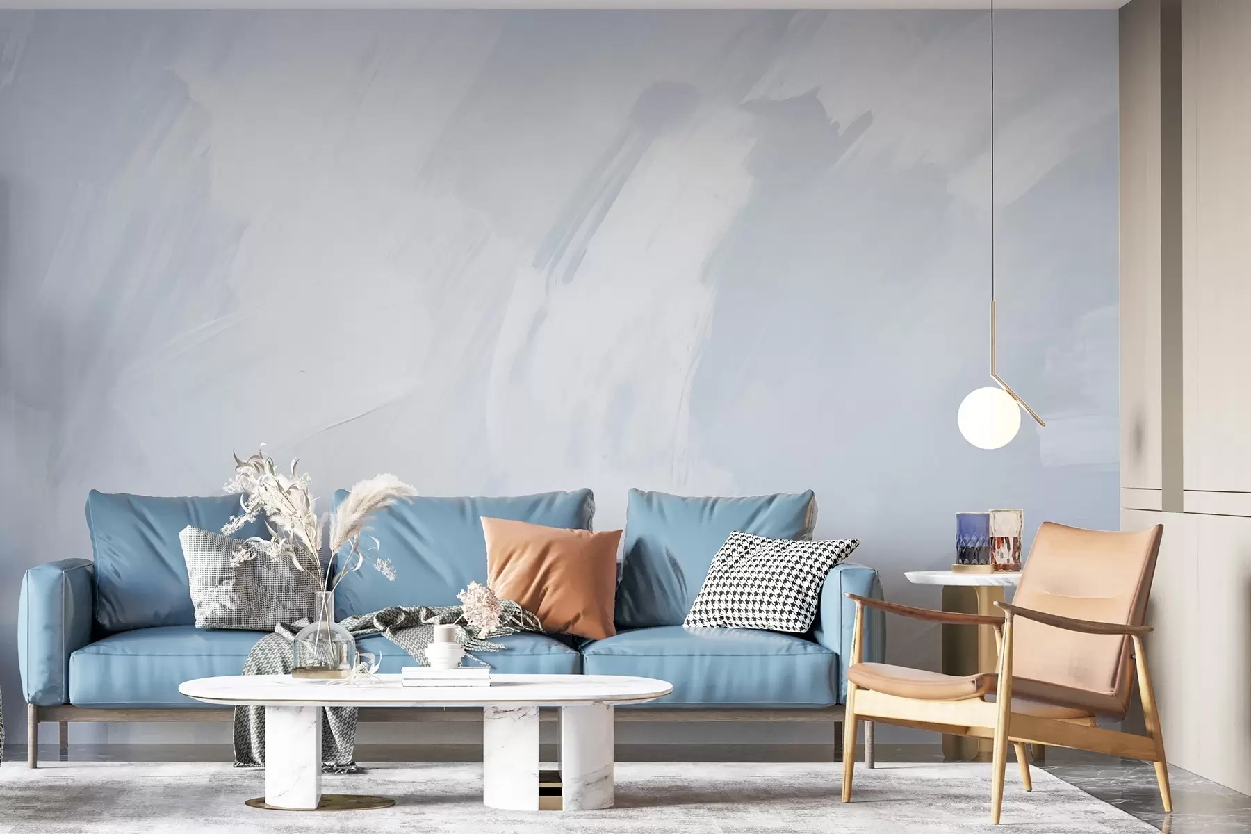 Fototapete Abstrakte Striche mit Imitation einer abgenutzten Textur w04291