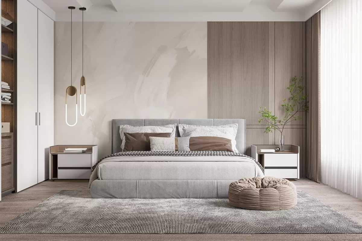 Fototapete Abstrakte Striche mit Imitation einer abgenutzten Textur w04291v2