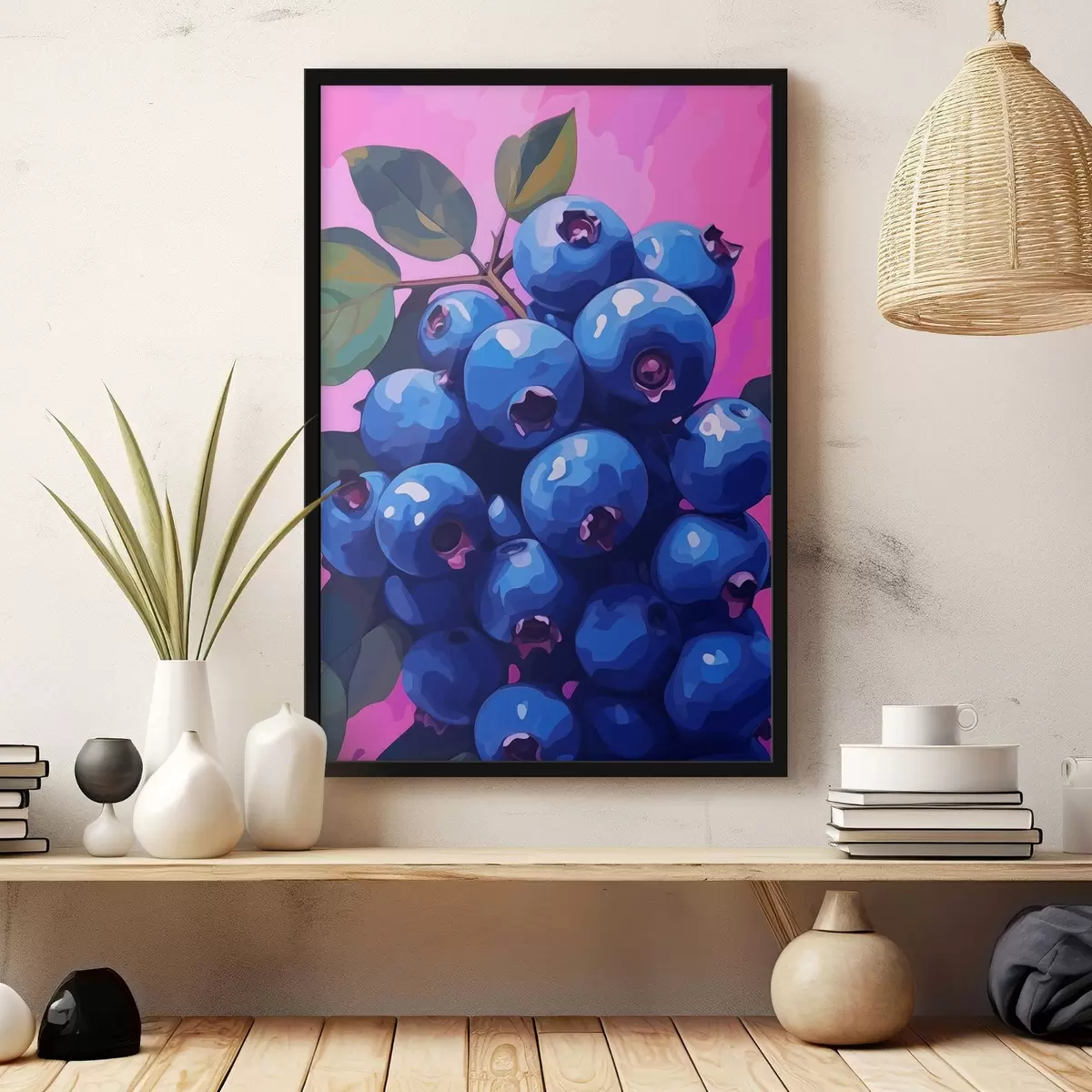 Poster Saftige Heidelbeeren f45224