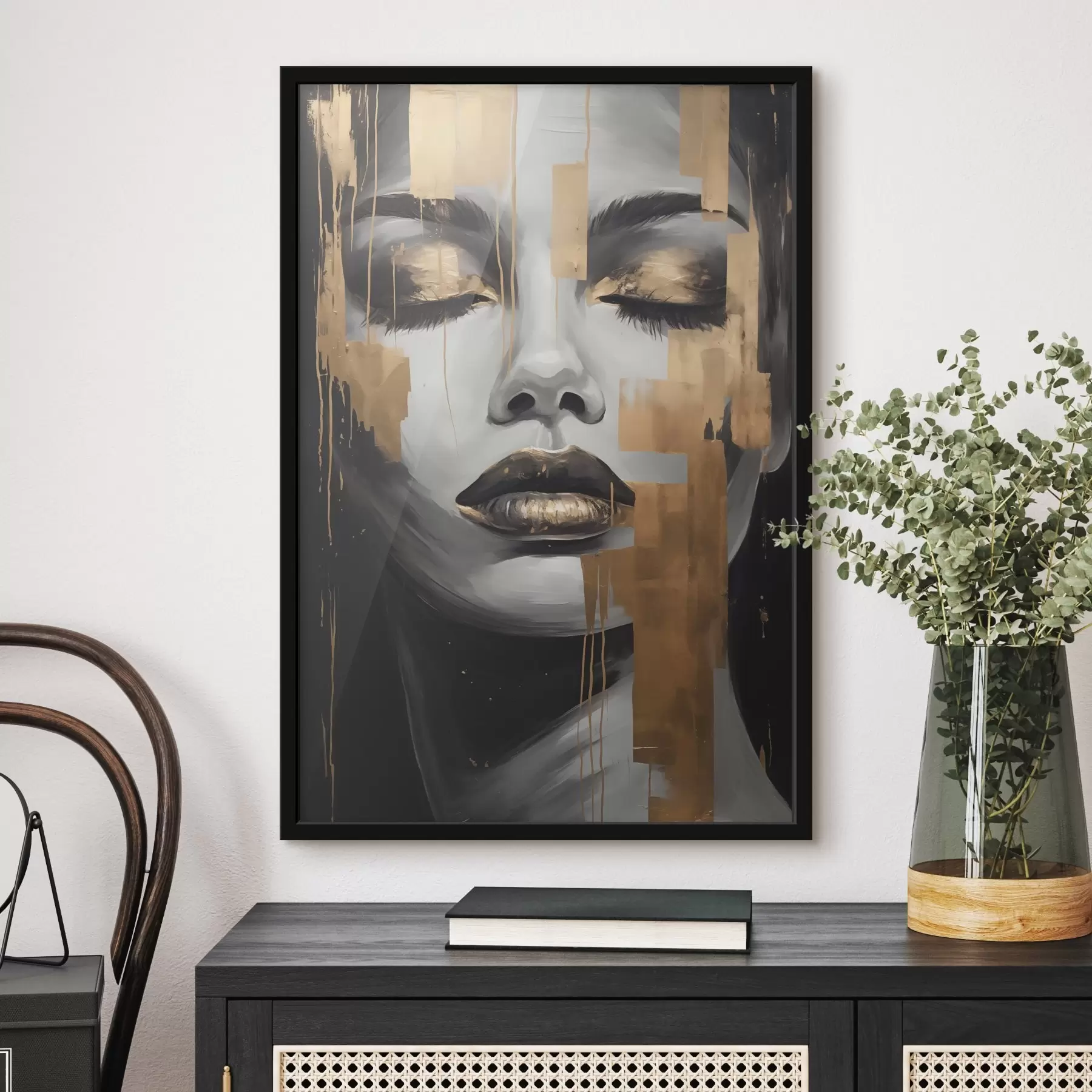 Fototapete Grafisches Gesicht f45226