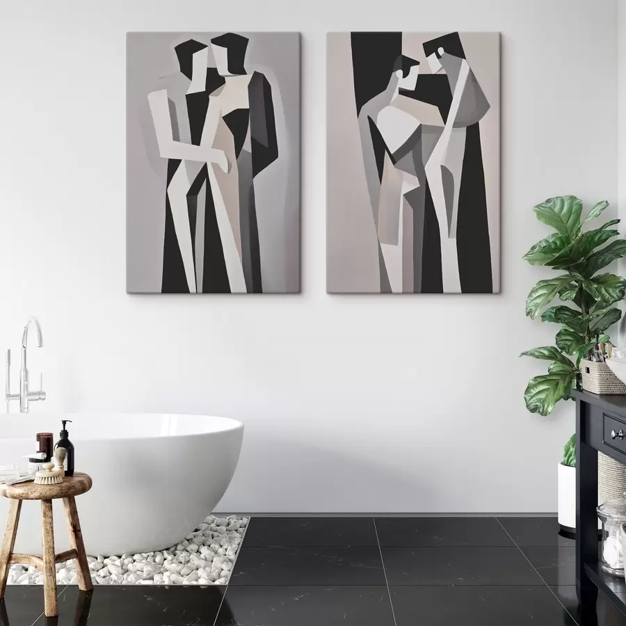 Wandbilder Abstrakte geometrische Paare m00517
