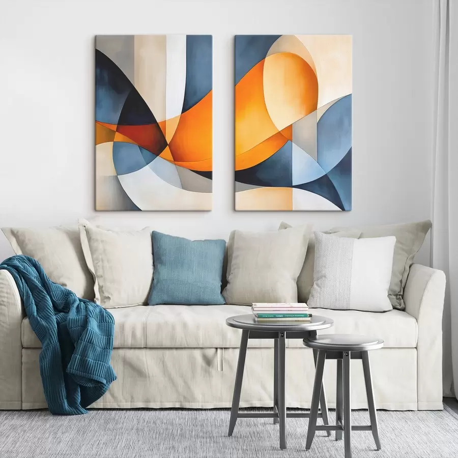 Fototapete Abstraktion mit geometrischen Formen m00540