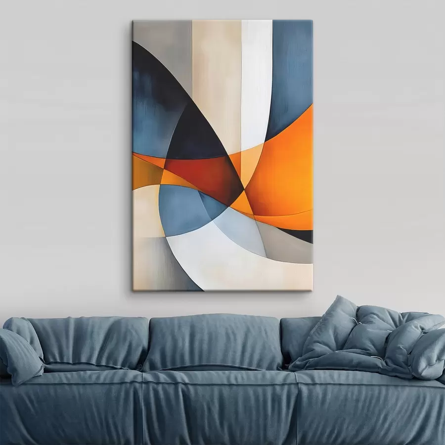 Wandbilder Abstraktion mit geometrischen Formen s45201