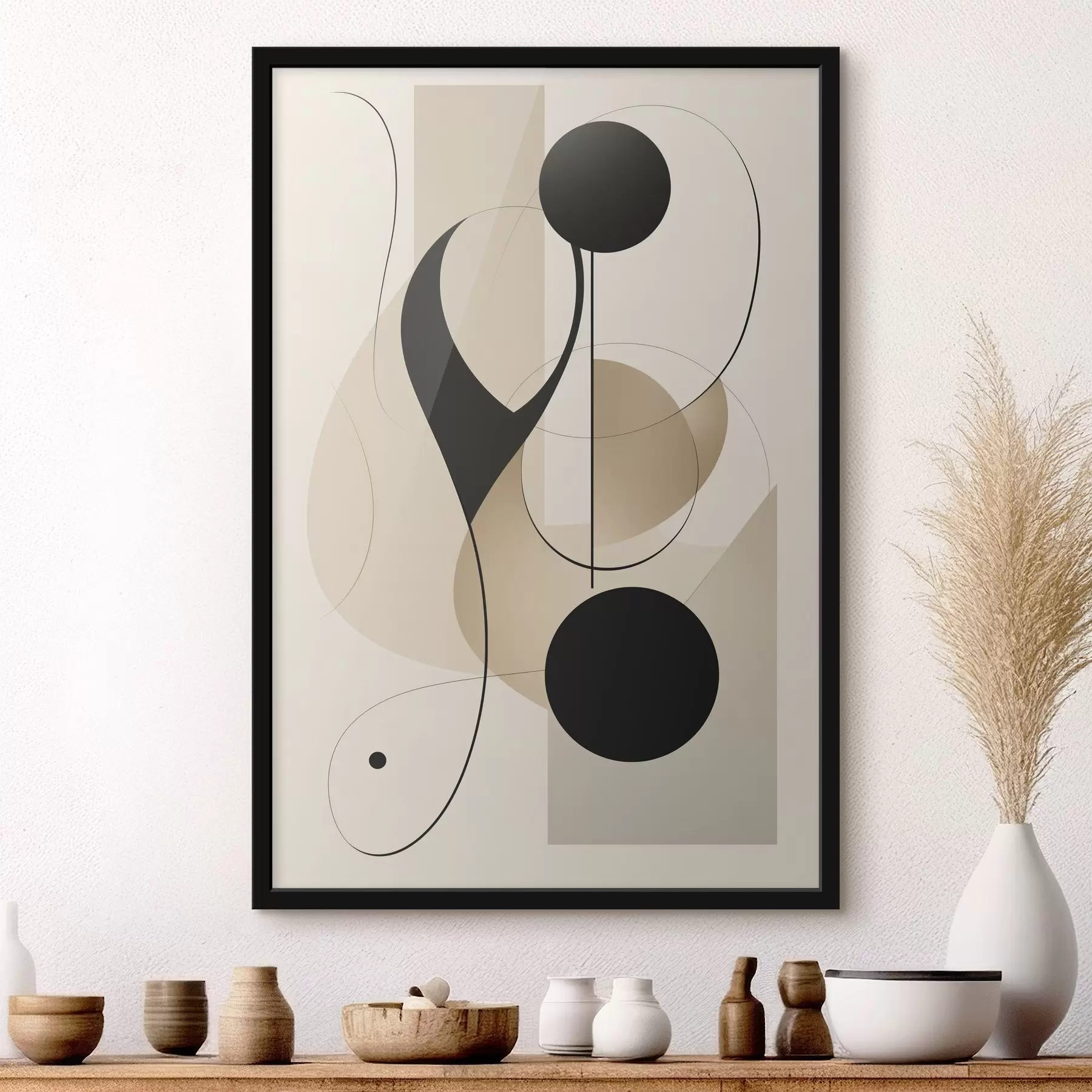 Fototapete Abstrakte Kurven und Formen f45197