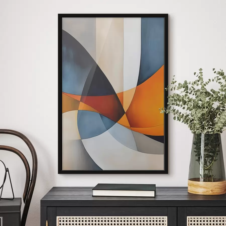 Fototapete Abstraktion mit geometrischen Formen f45201