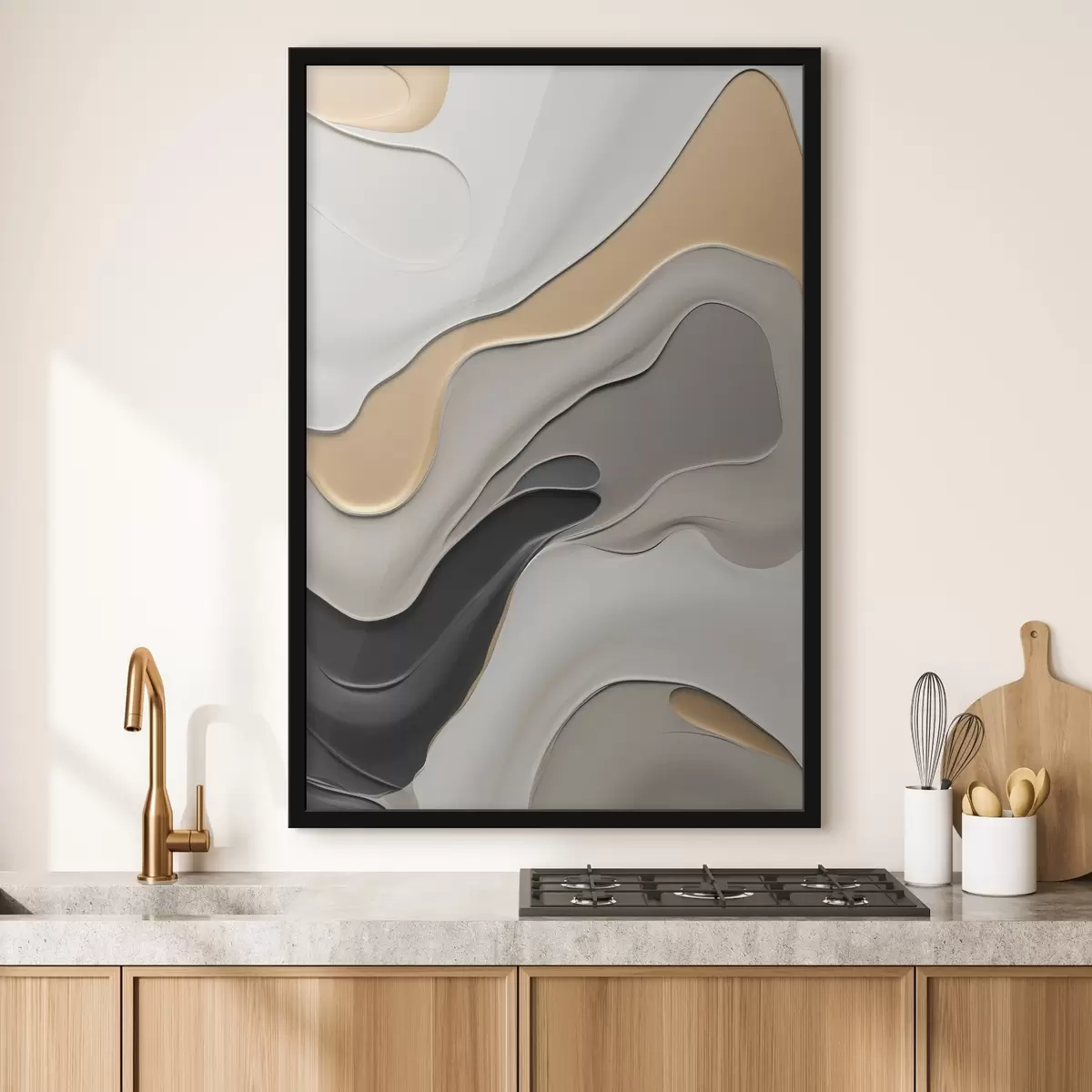 Poster Abstrakte elegante Kurven f45204