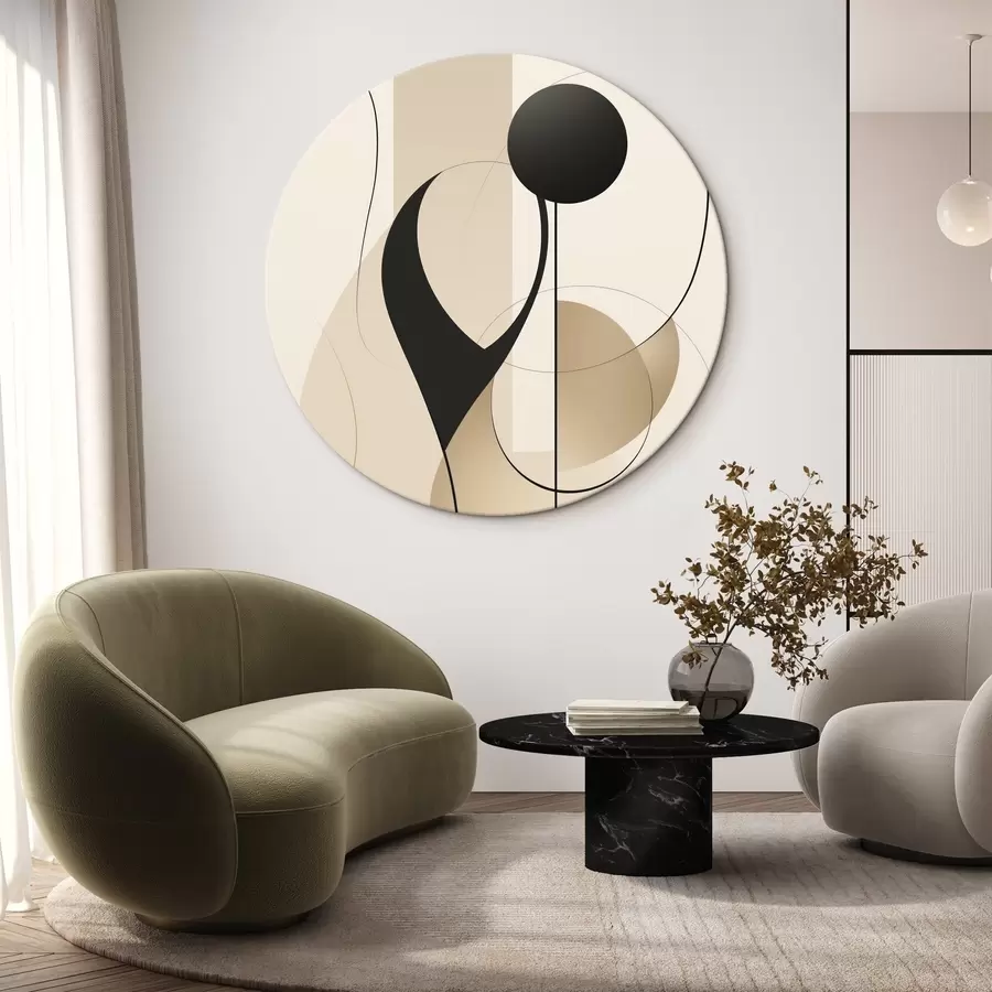 Wandbilder Abstrakte Kurven und Formen r45197