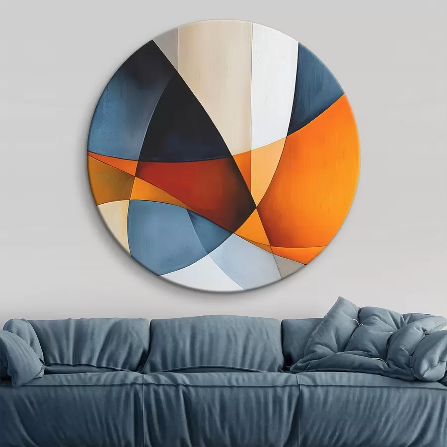 Wandbilder Abstraktion mit geometrischen Formen r45201