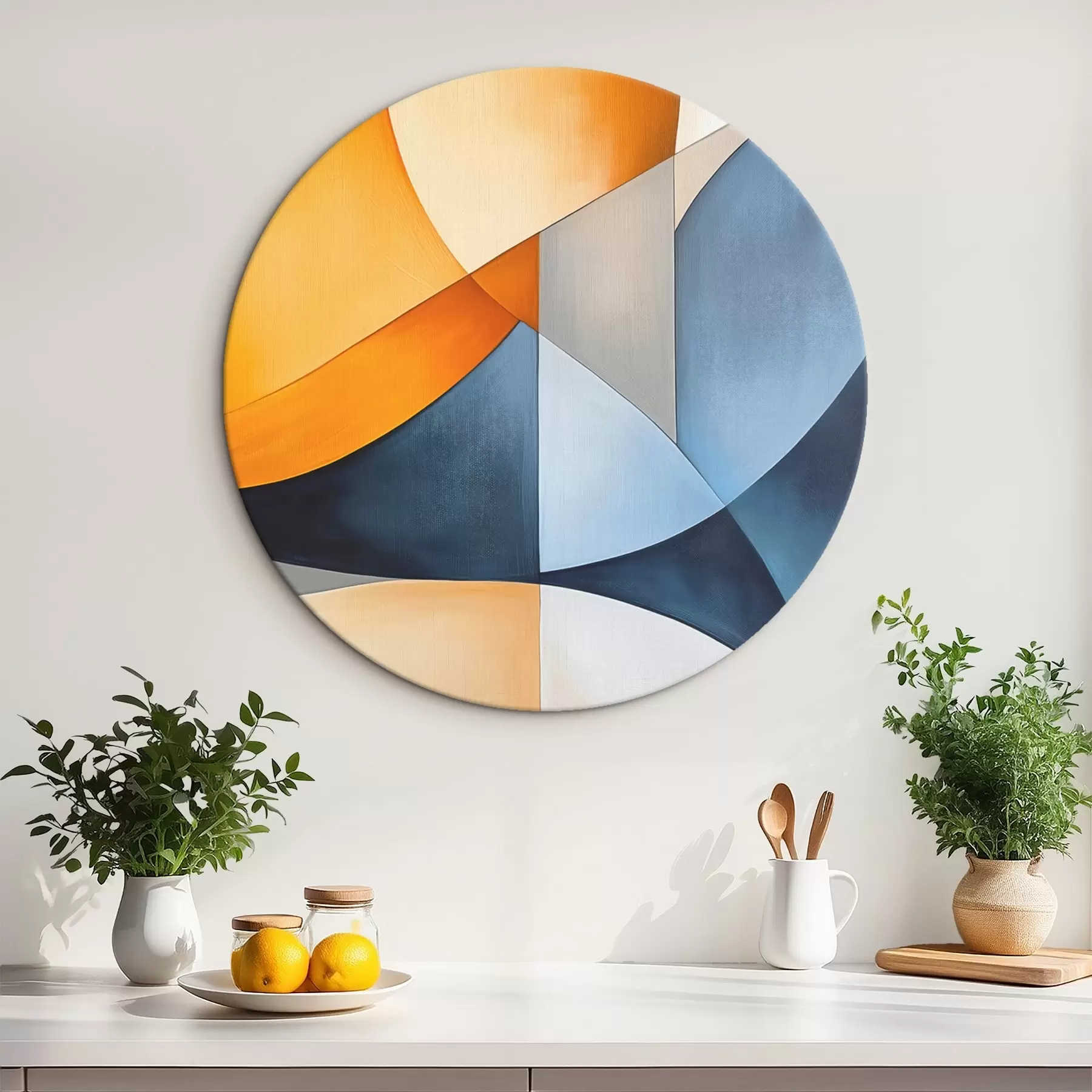 Wandbilder Abstraktion mit geometrischen Formen r45202