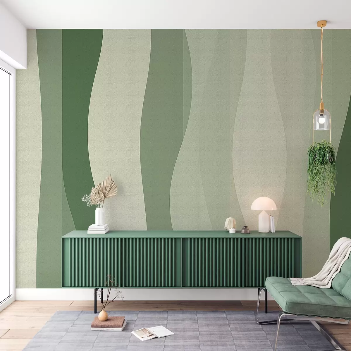 Fototapete Vertikales Fluid-Gradienten-Muster w04219