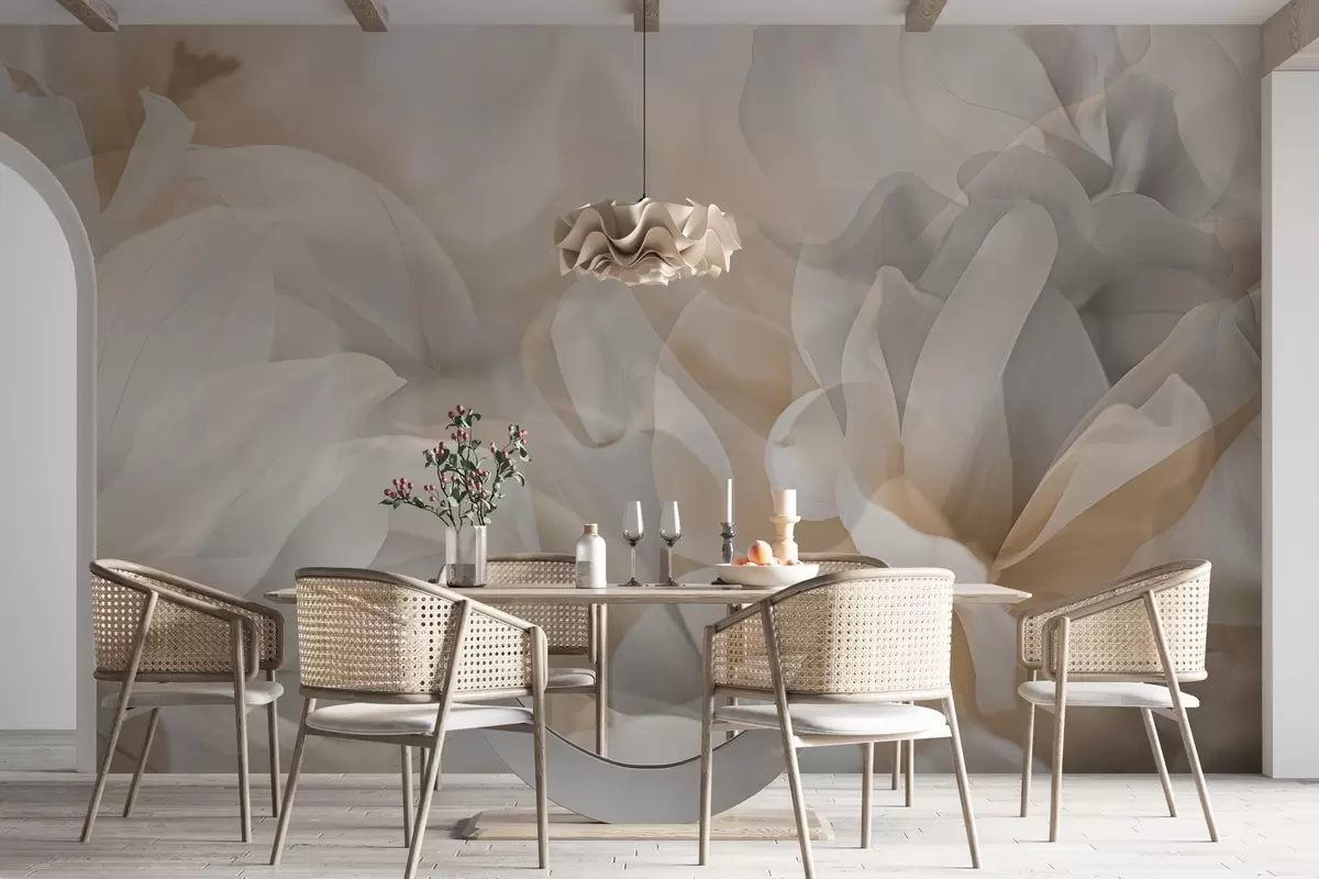 Fototapete Semi-transparente Blumen w04320