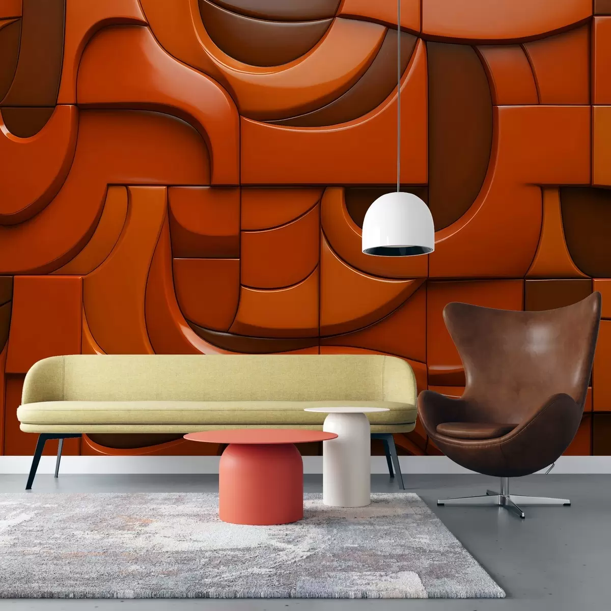 Fototapete Gemalte Reliefwand w04321v1