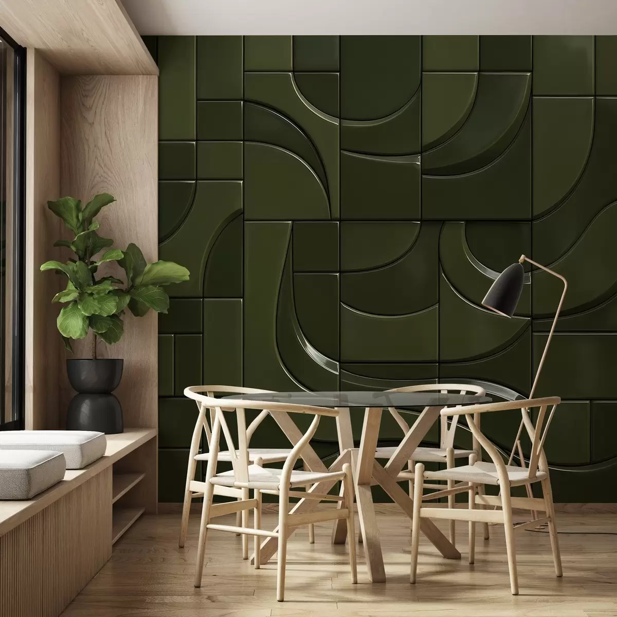 Fototapete Imitation von glänzenden Platten w04325