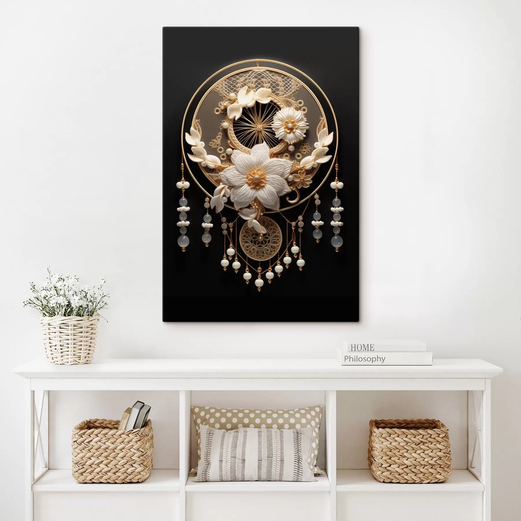 Wandbilder Abstraktion auf dunklem Hintergrund s44552