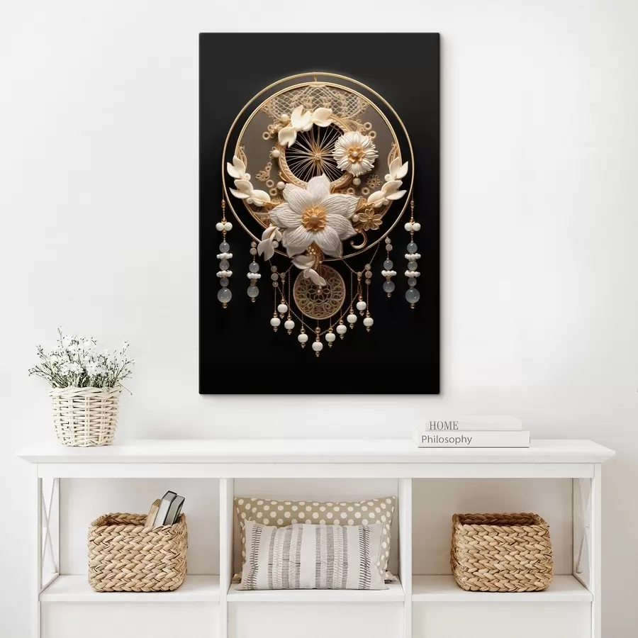 Wandbilder Abstraktion auf dunklem Hintergrund s44552