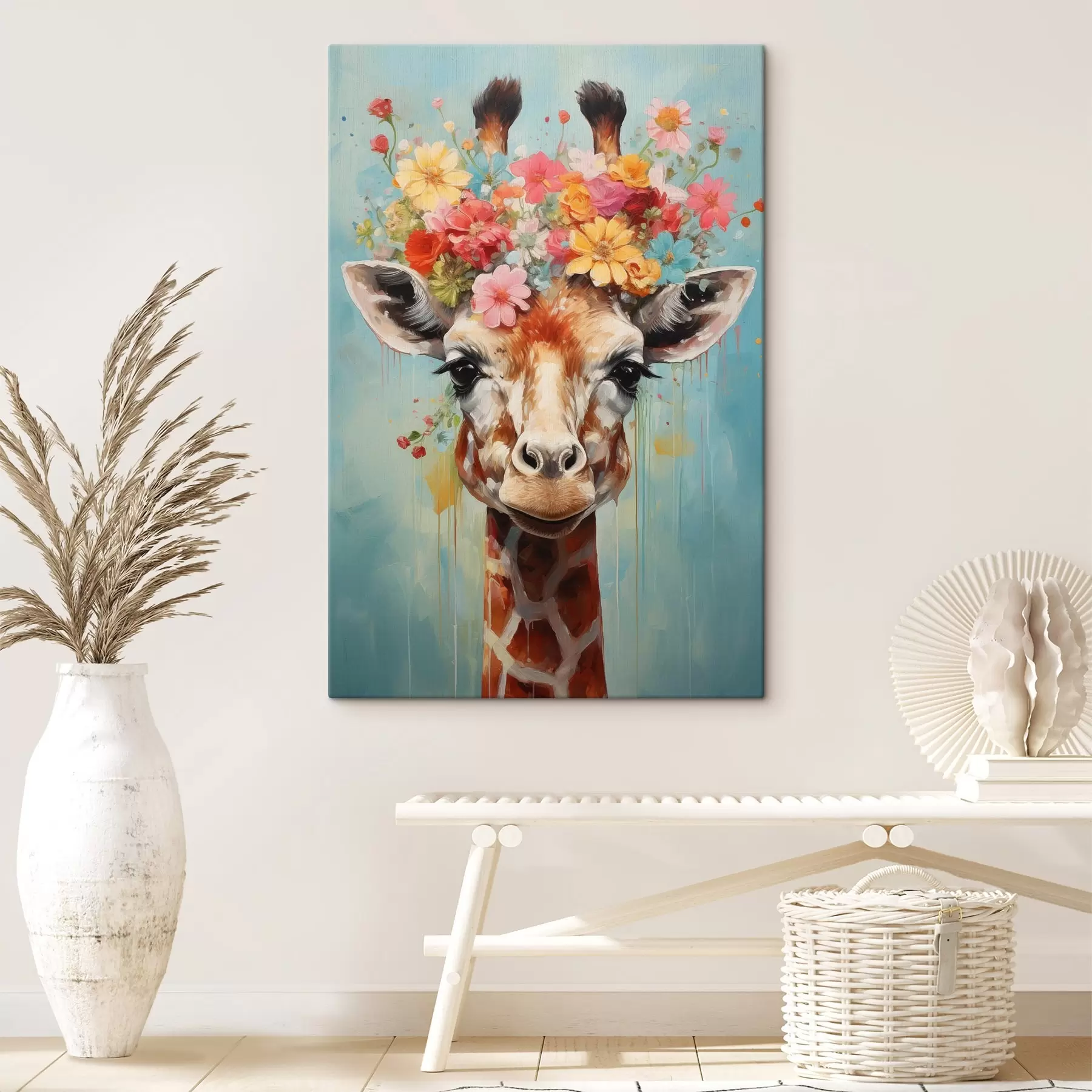Wandbilder Eine niedliche Giraffe s44557
