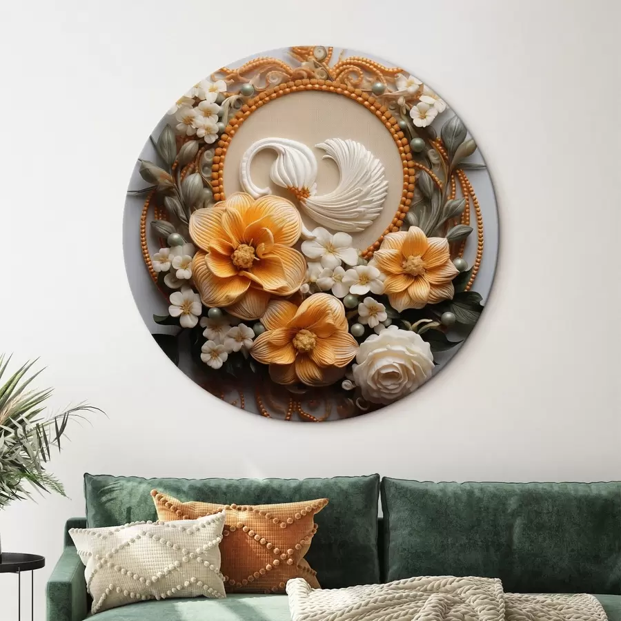 Wandbilder Abstrakte Komposition von Blumen r44553