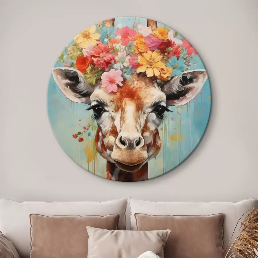 Wandbilder Eine niedliche Giraffe r44557
