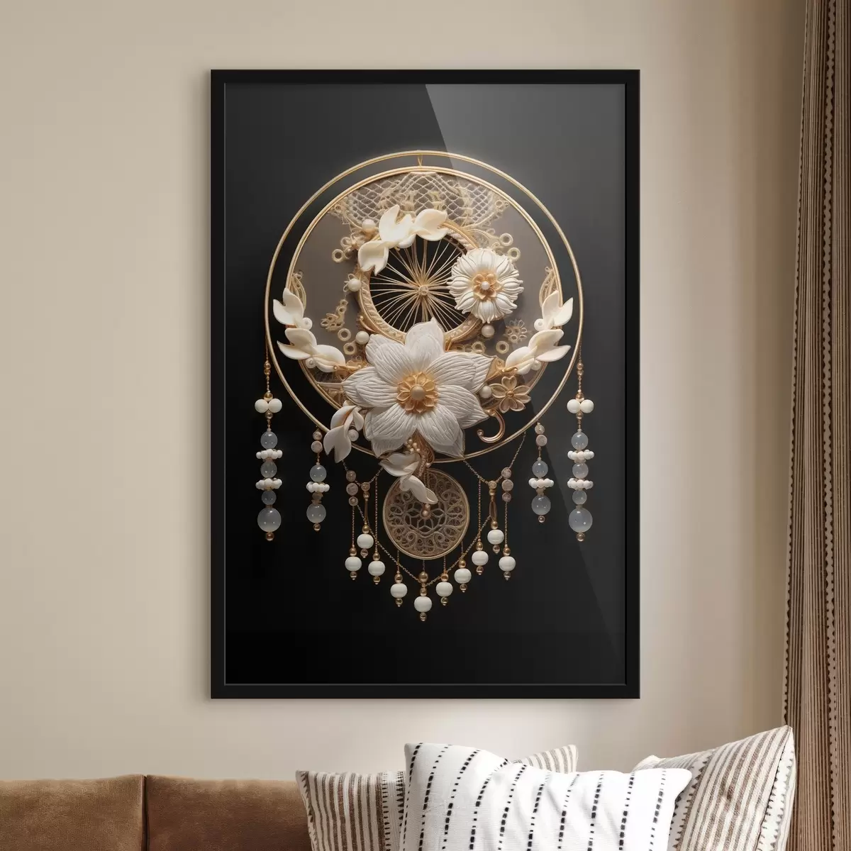 Poster Abstraktion auf dunklem Hintergrund f44552